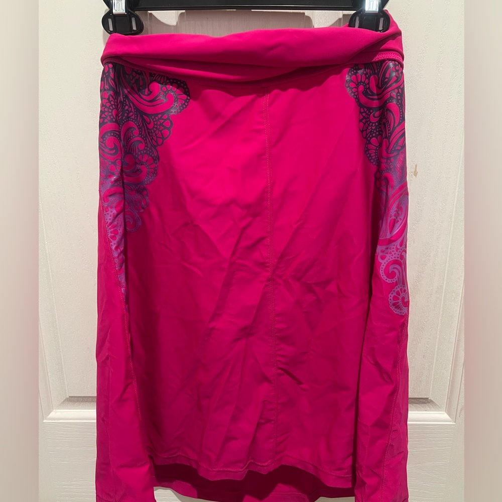 PRANA‎ Women's Hot Pink Foldover Yoga A Line Skirt